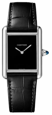 Cartier Tank WSTA0072 33.5mm Stainless steel Black