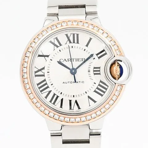 Cartier Ballon Bleu we902080 33mm Yellow gold and Stainless steel Silver