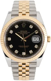 Rolex Datejust 41 126333 Yellow gold and Stainless steel Black