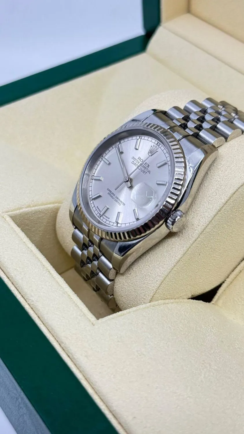 Rolex Datejust 36 116234 36mm White gold and stainless steel Silver 7