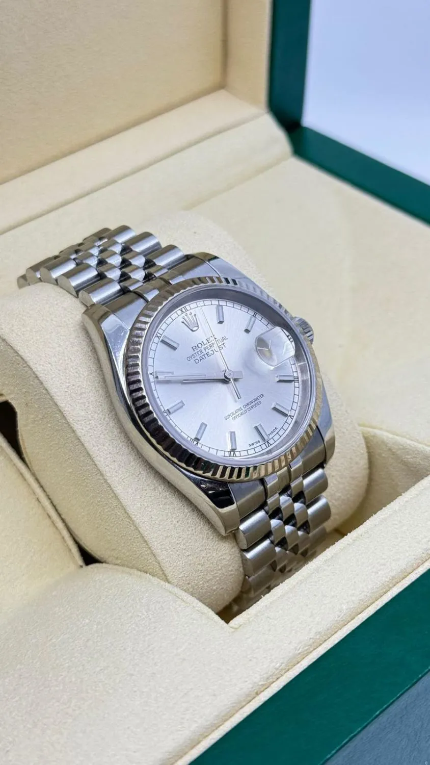 Rolex Datejust 36 116234 36mm White gold and stainless steel Silver 5