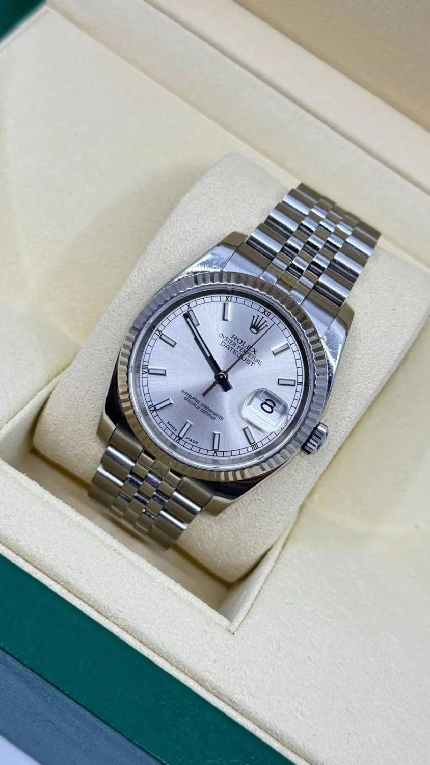 Rolex Datejust 36 116234 36mm White gold and stainless steel Silver 3