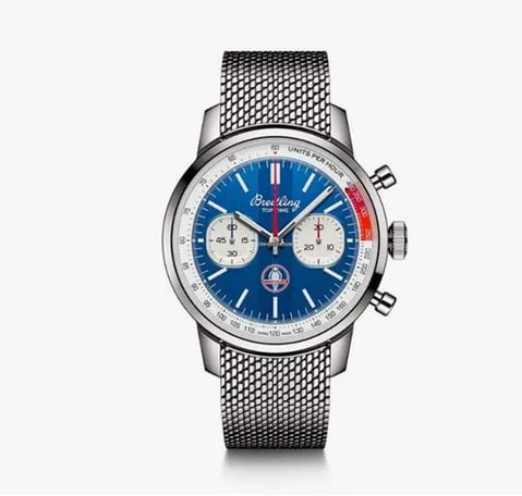 Breitling Top Time AB01763A1C1A1 41mm Stainless steel Blue