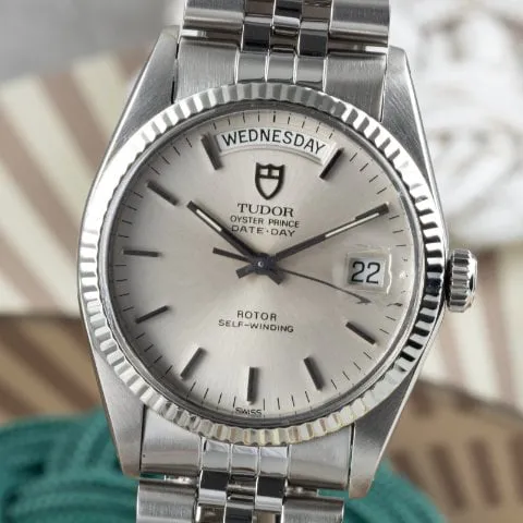 Tudor Prince Date-Day 94614 35.5mm Gold/steel Silver