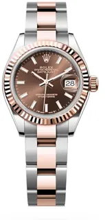 Rolex Lady-Datejust 279171-0018 Rose gold and Stainless steel Brown