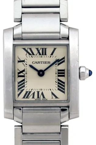 Cartier Tank W51008Q3 20mm Stainless steel Silver