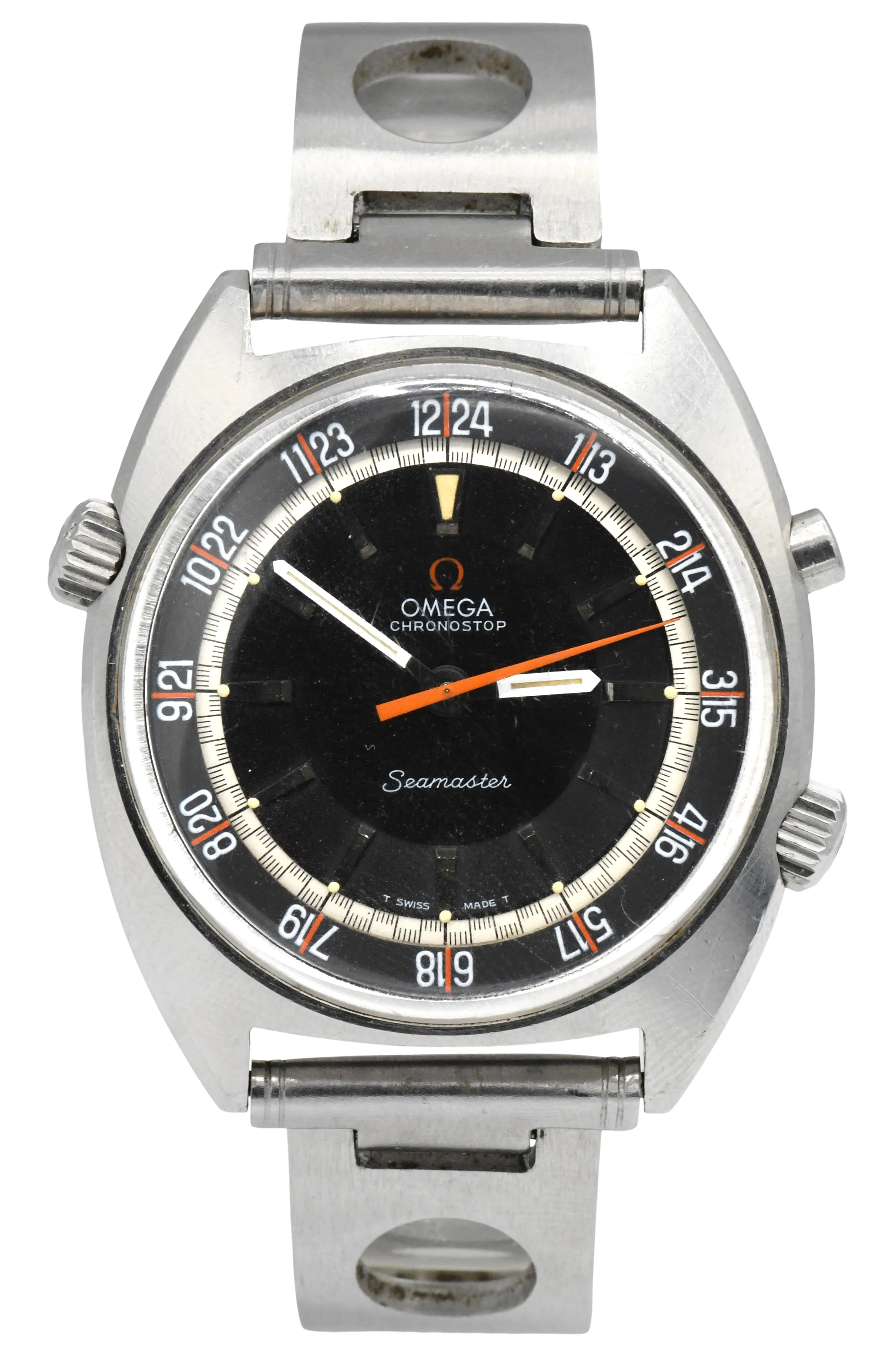 Omega Seamaster Chronostop 145.008 41mm Stainless steel Black