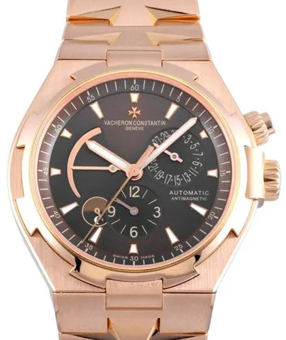 Vacheron Constantin Overseas Dual Time 47450/B01R-9229 42mm Rose gold Brown