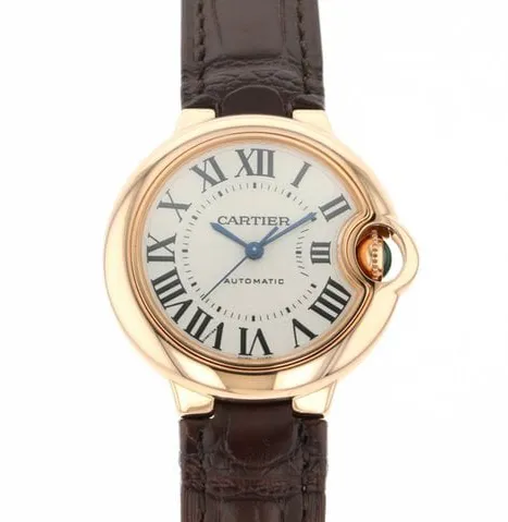 Cartier Ballon Bleu de Cartier W6920097 33mm Rose gold White