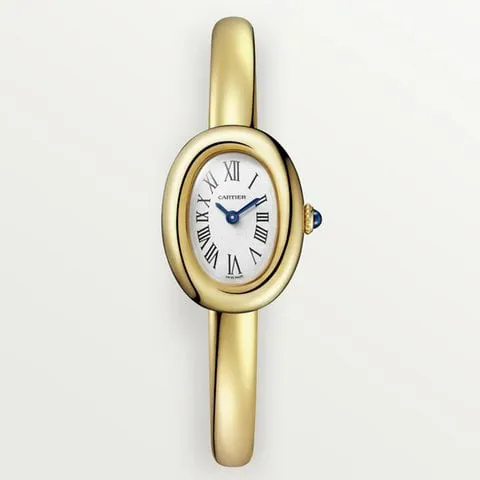 Cartier Baignoire WGBA0021 24.5mm Yellow gold Silver