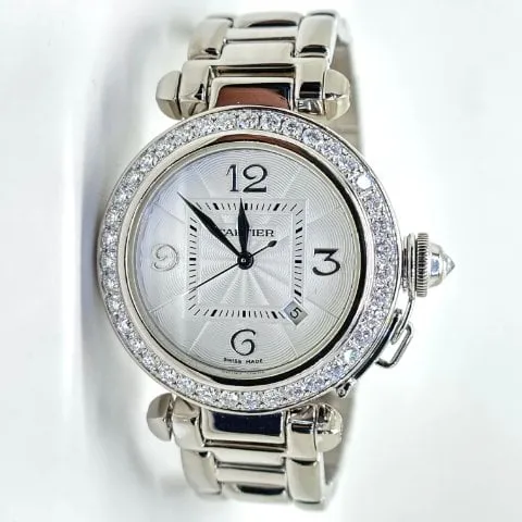 Cartier Pasha 2398 32mm White gold White