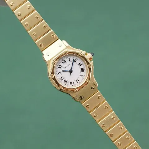 Cartier Santos 0906 25mm Yellow gold White