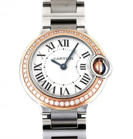 Cartier Ballon Bleu we902079 28mm Yellow gold and Stainless steel Silver