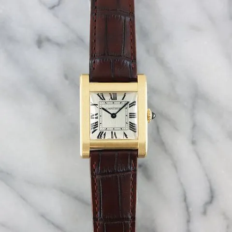 Cartier Tank WGTA0108 32.6mm Yellow gold Silver