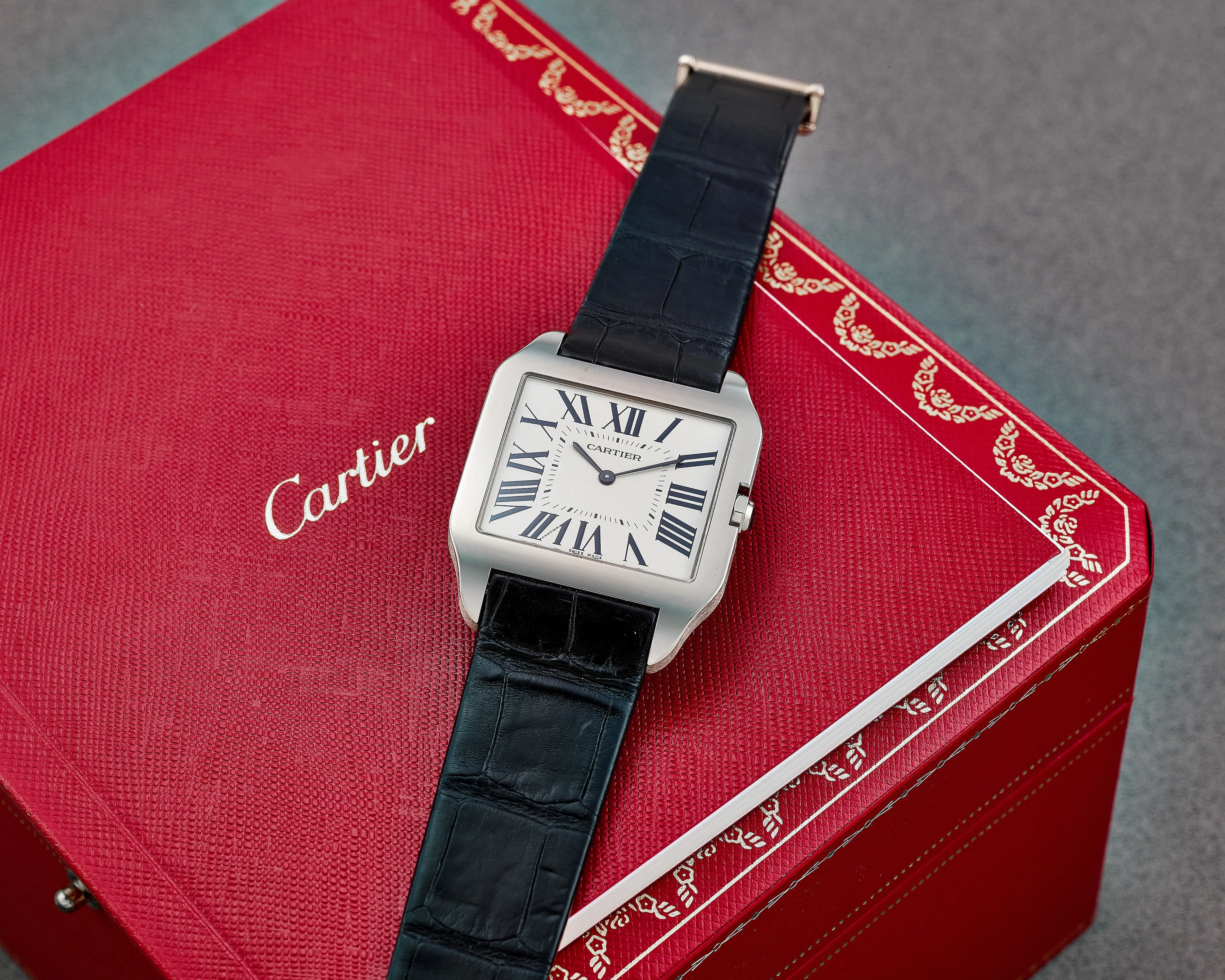 Cartier Santos Dumont 2651 44.5mm White gold White 4