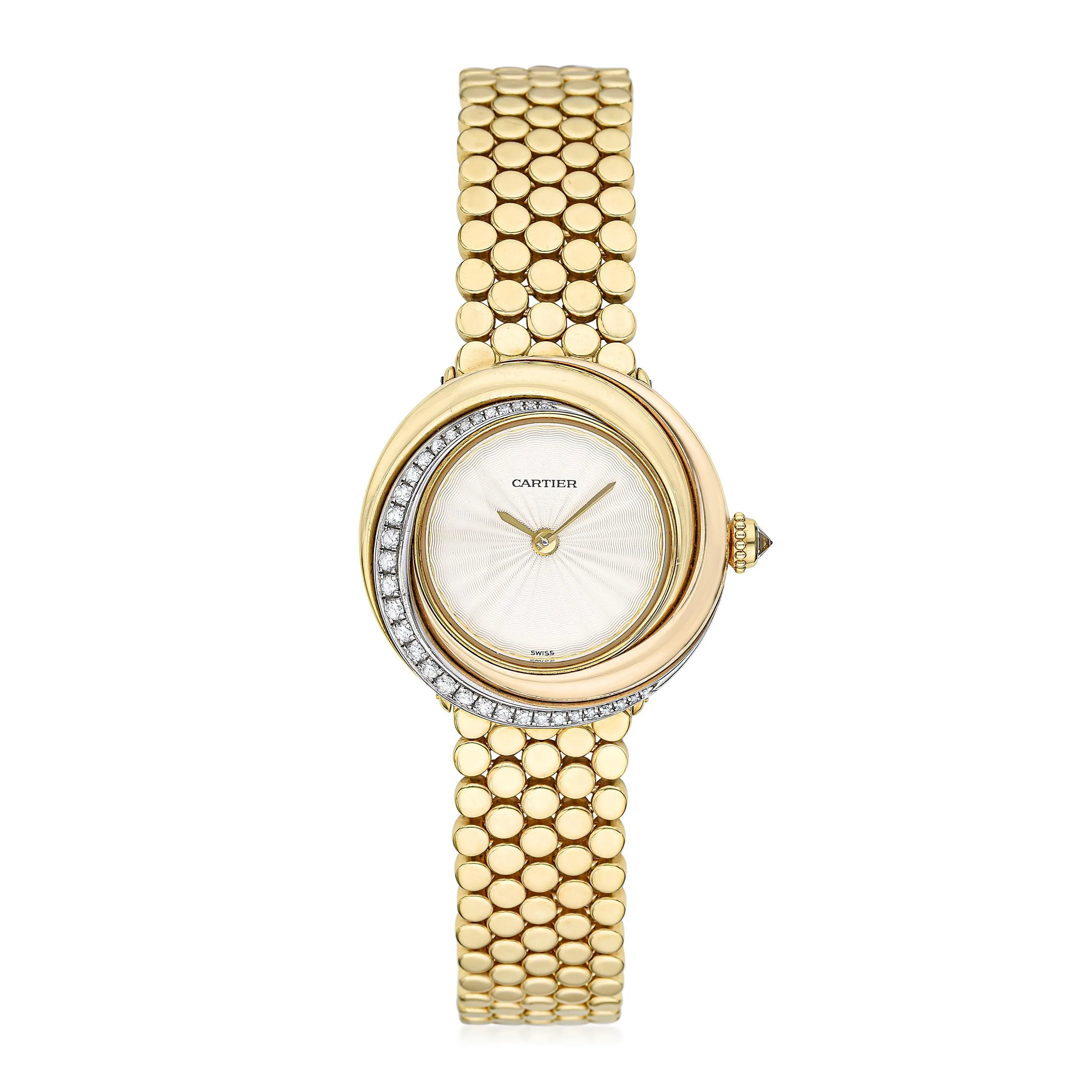 Cartier Trinity 2357 26.5mm Yellow gold Opaline