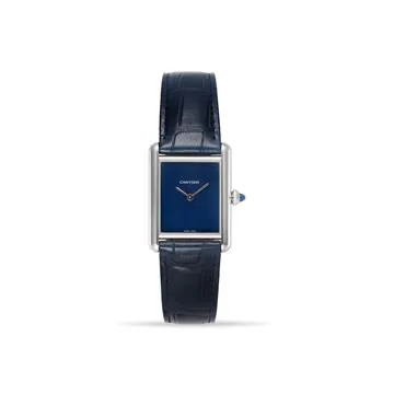 Cartier Tank WSTA0055 25.5mm Stainless steel Blue