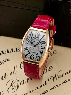 Franck Muller Cintree Curvex 5850 SC HO Rose gold Silver