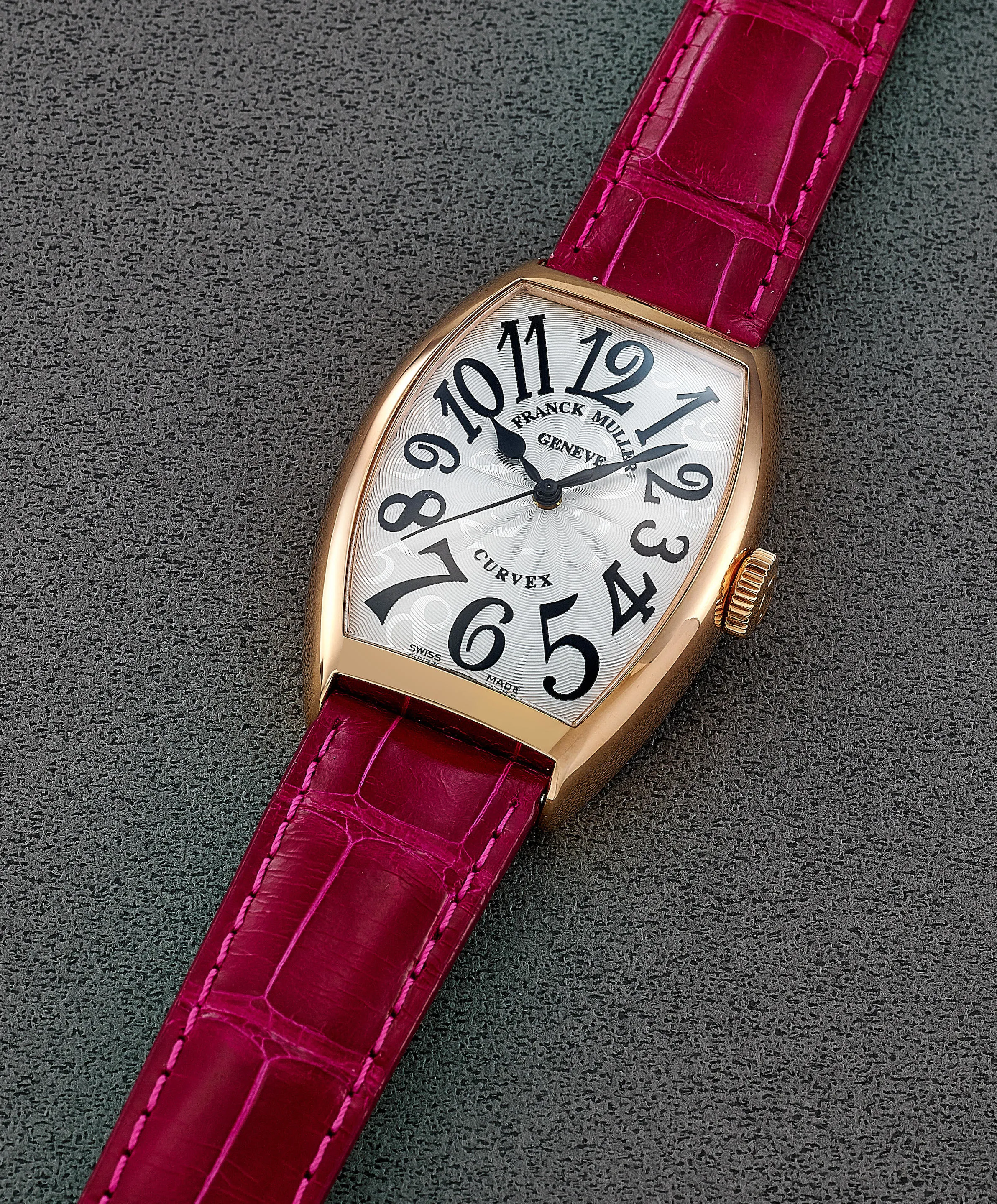 Franck Muller Cintree Curvex 5850 SC HO 30mm Rose gold Silver 1