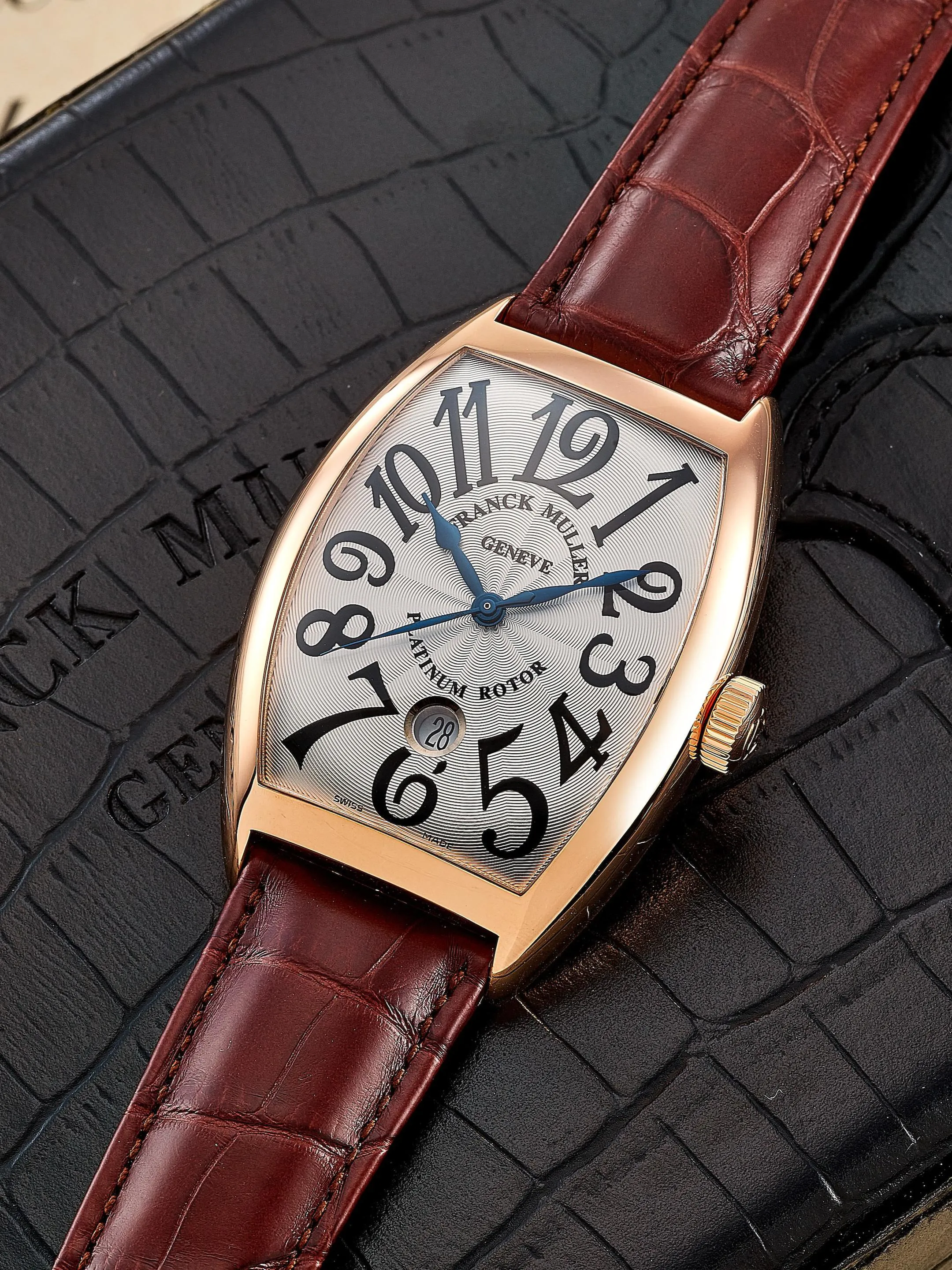 Franck Muller Cintree Curvex 8880 SC DT 38mm Rose gold Silver