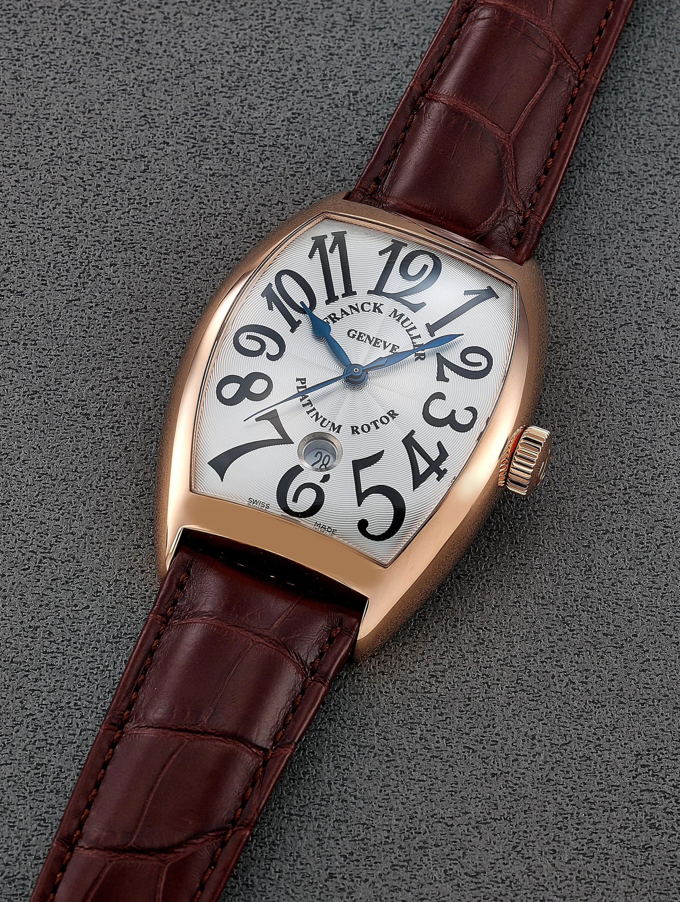 Franck Muller Cintree Curvex 8880 SC DT 38mm Rose gold Silver 1