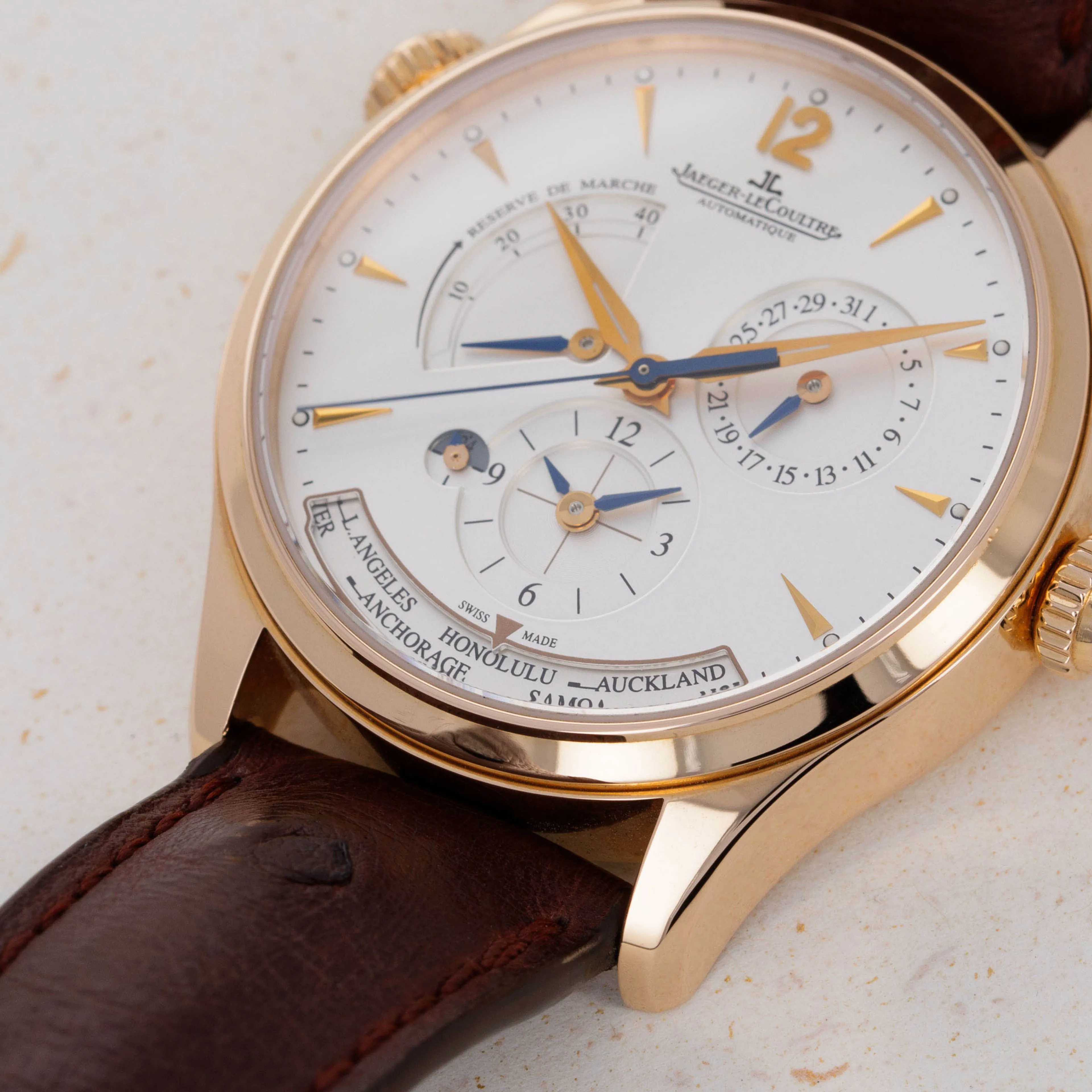 Jaeger-LeCoultre Master Geographic Q1422421 39mm Rose gold Silver 16