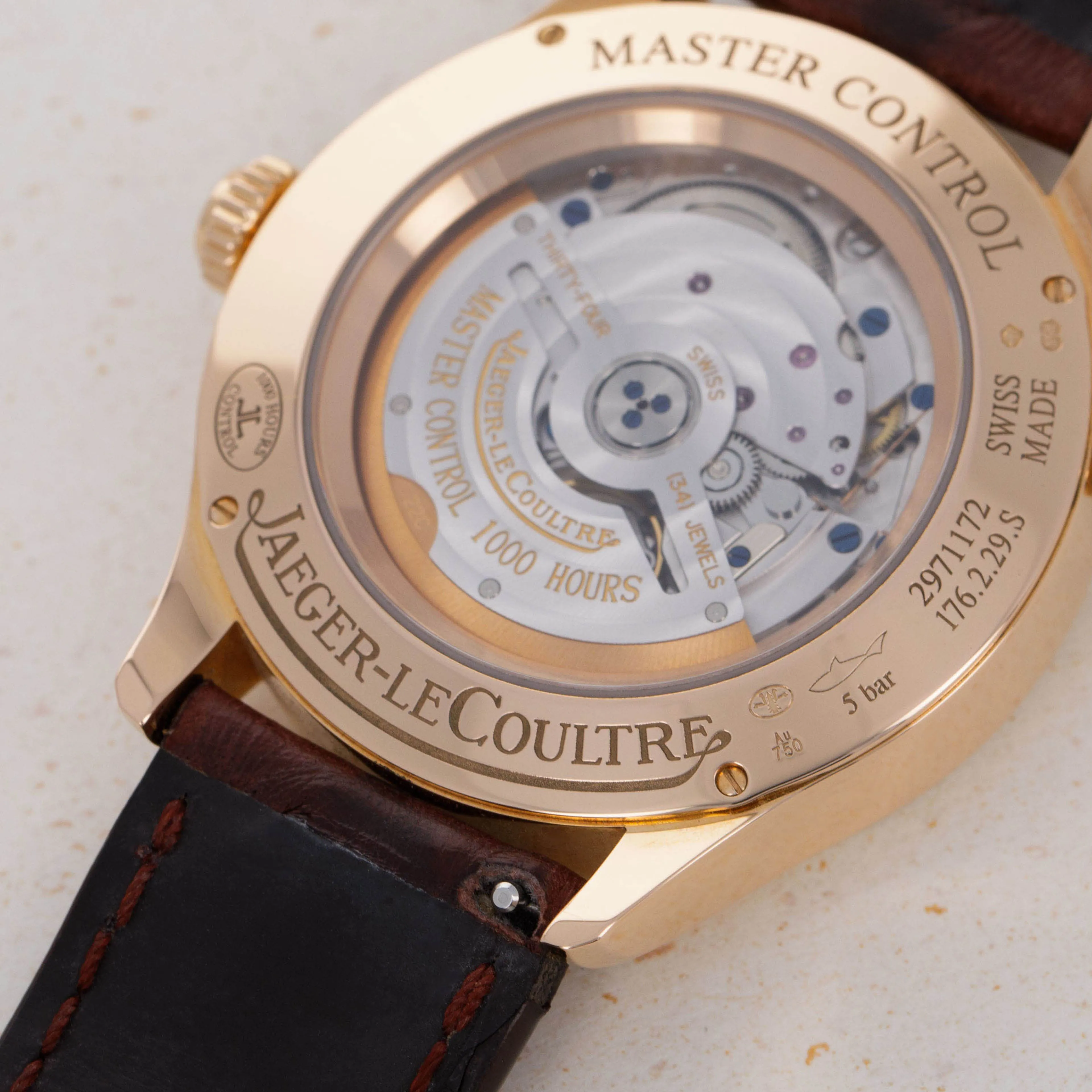 Jaeger-LeCoultre Master Geographic Q1422421 39mm Rose gold Silver 14