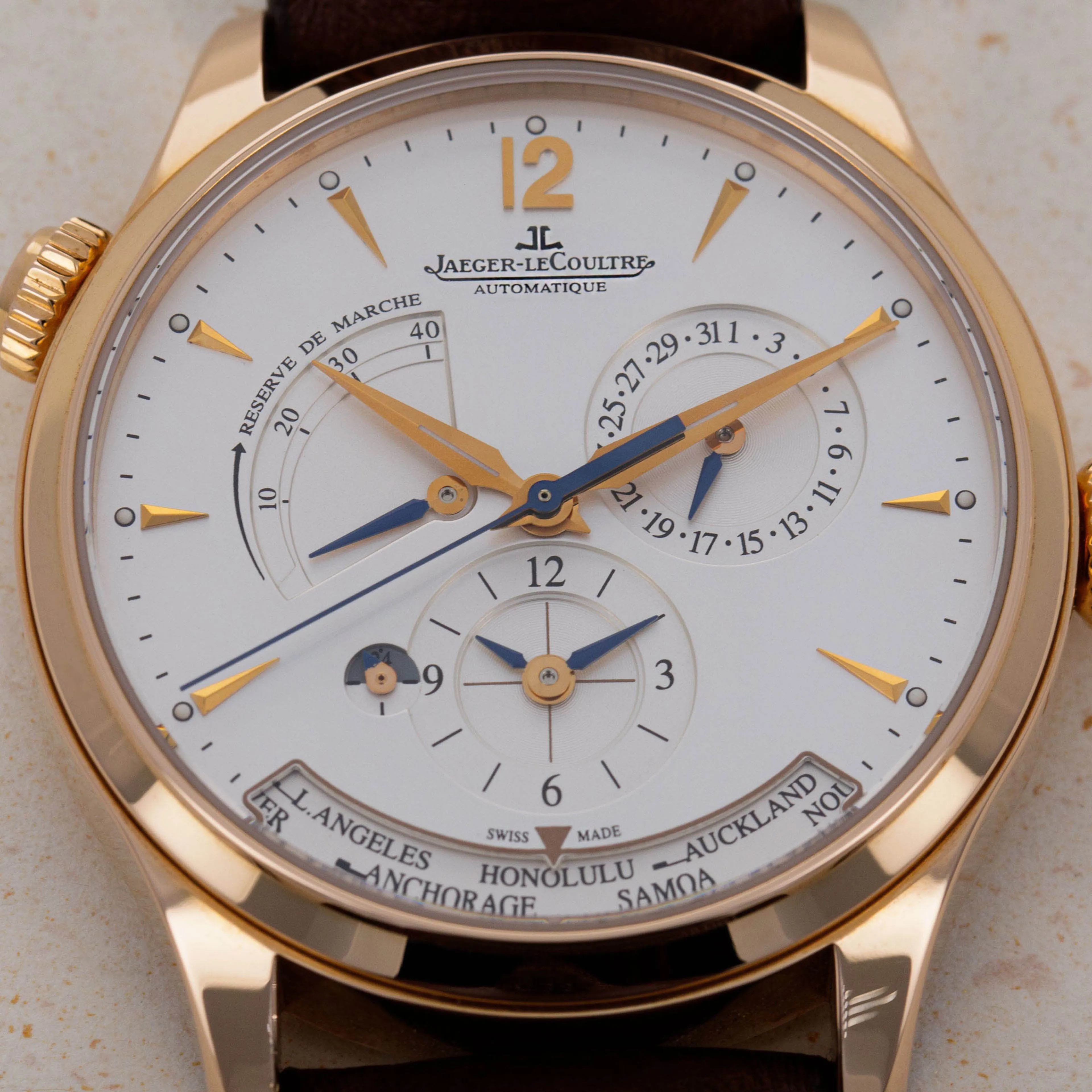 Jaeger-LeCoultre Master Geographic Q1422421 39mm Rose gold Silver 8