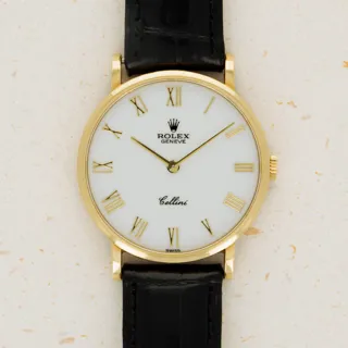 Rolex Cellini 5112 Yellow gold White