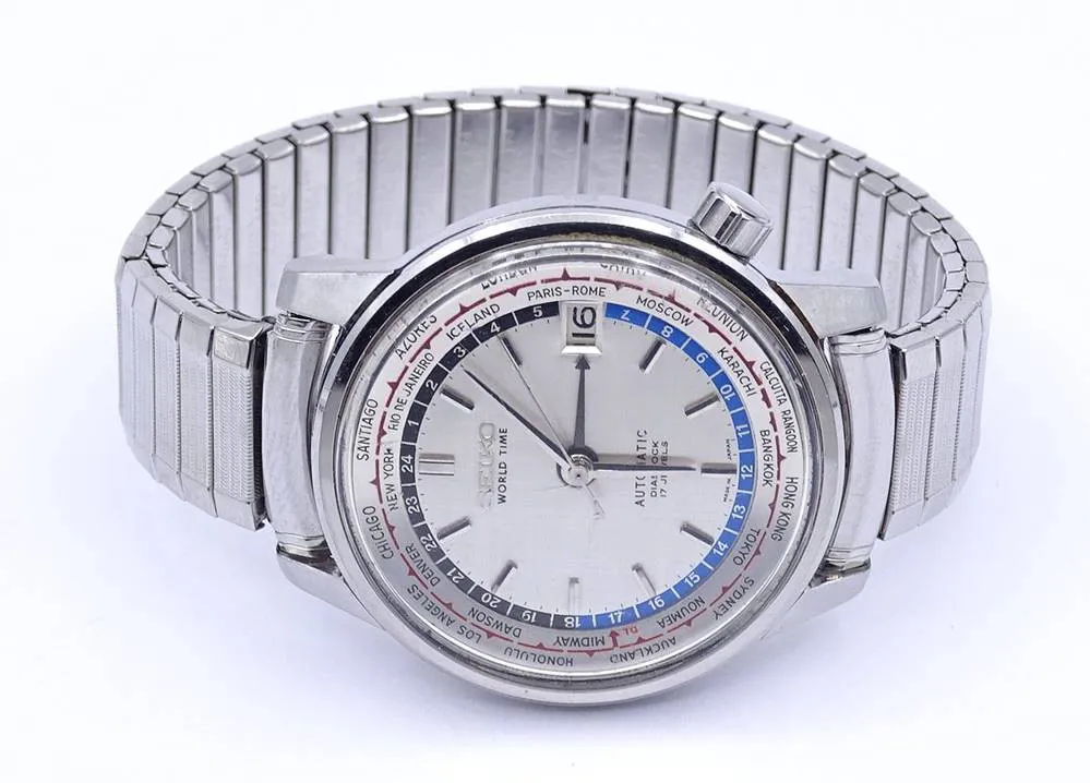 Seiko World Time 37mm Stainless steel Silver 4