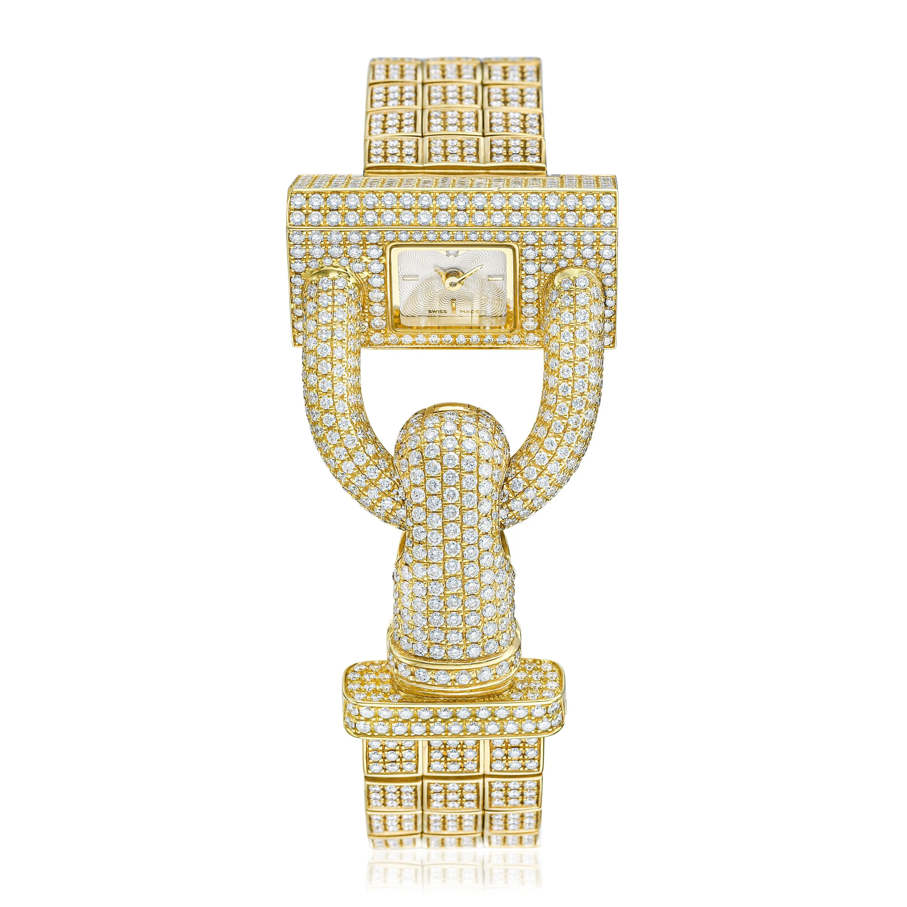 Van Cleef & Arpels Cadenas 305106363 24mm Yellow gold and Diamond Opaline 2