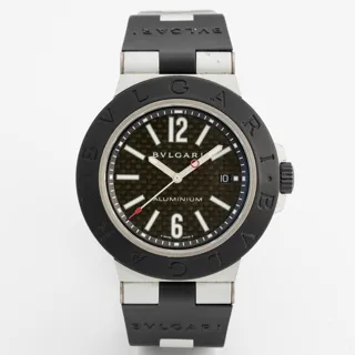 Bulgari Diagono Aluminium and Rubber Black