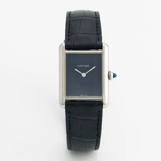 Cartier Tank Must WSTA0055 Stainless steel Blue