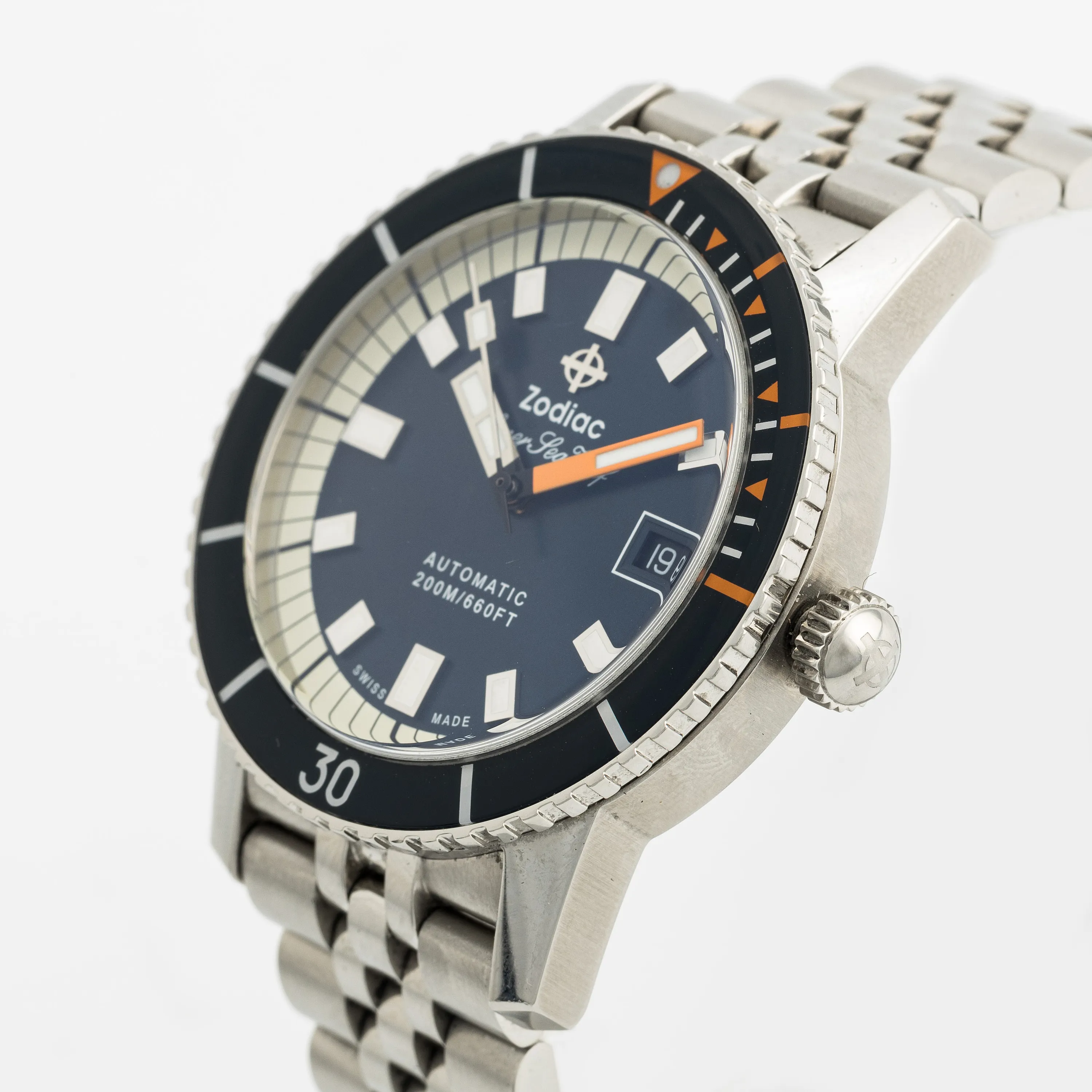 Zodiac Super Sea Wolf 40mm Stainless steel Black 1