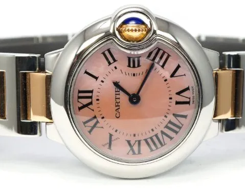 Cartier Ballon Bleu 3009 28mm Yellow gold and Stainless steel Rose