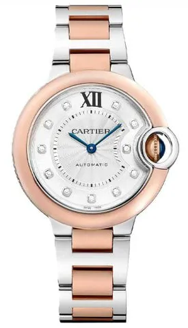 Cartier Ballon Bleu de Cartier W3BB0021 33mm Yellow gold and Stainless steel Silver