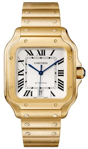 Cartier Santos WGSA0029 40mm Yellow gold Silver