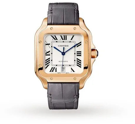 Cartier Santos WGSA0019 40mm Rose gold Silver