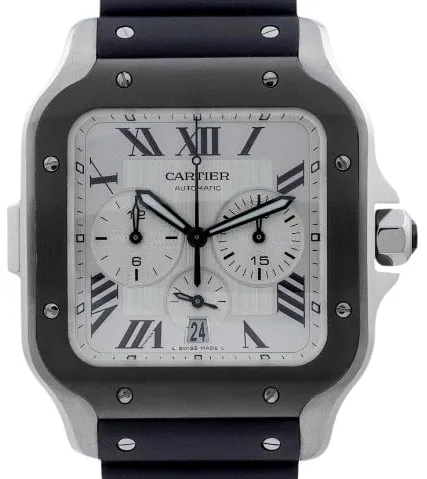 Cartier Santos WSSA0017 43.3mm Stainless steel Silver