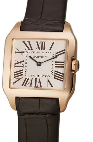 Cartier Santos W2009251 30mm Rose gold Silver