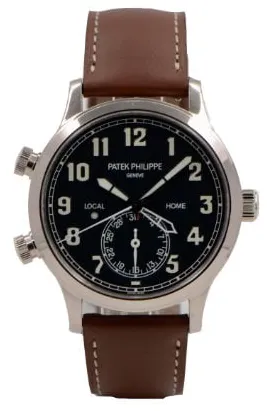 Patek Philippe Calatrava Pilot Travel Time 5524G-001 42mm White gold Blue