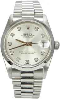 Rolex Datejust 31 68246 Platinum Silver