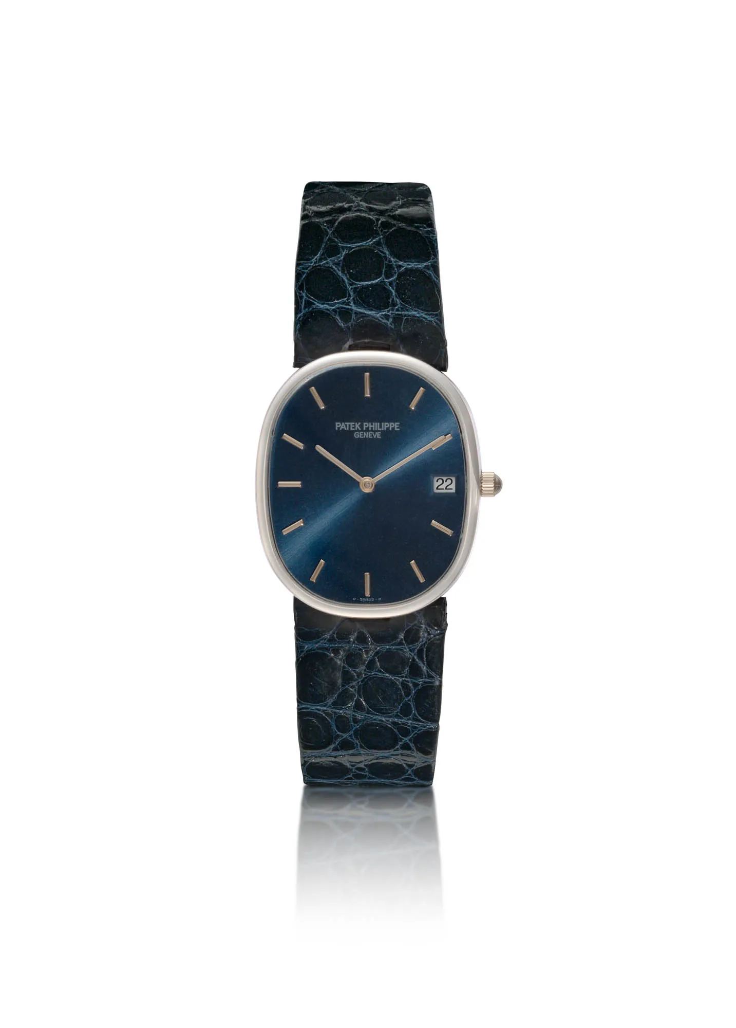 Patek Philippe Ellipse 3788 26.5mm White gold Blue