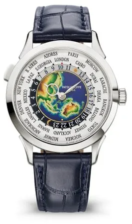 Patek Philippe World Time 5231G-001 38.5mm White gold Silver