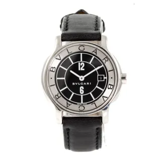 Bulgari Solotempo ST29S Stainless steel Black