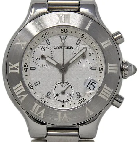 Cartier 21 Chronoscaph W10184U2 38mm Stainless steel Silver