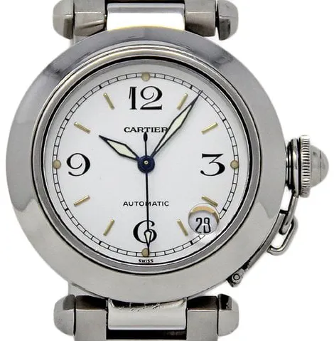 Cartier Pasha C W31015M7 35mm Stainless steel White