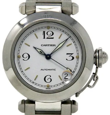 Cartier Pasha C W31015M7 35mm Stainless steel White