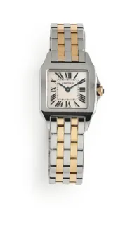 Cartier Santos 2698 Rose gold and Stainless steel White