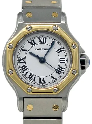 Cartier Santos 2966 31mm Stainless steel White